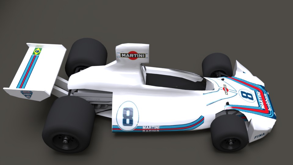 Brabham BT44 Low Poly preview image 2
